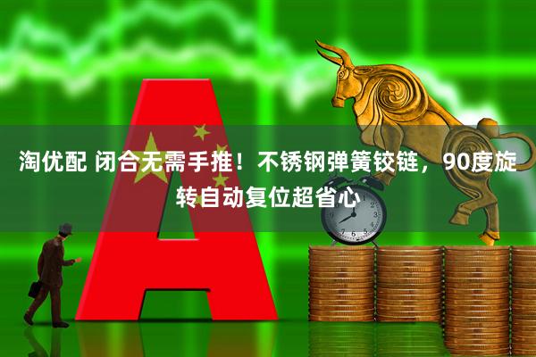 淘优配 闭合无需手推！不锈钢弹簧铰链，90度旋转自动复位超省心