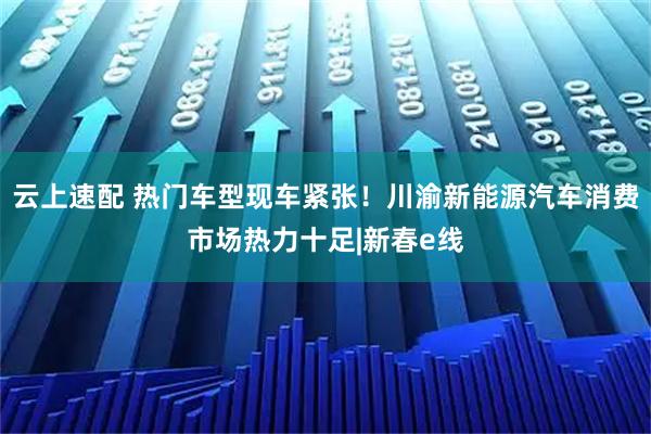 云上速配 热门车型现车紧张！川渝新能源汽车消费市场热力十足|新春e线